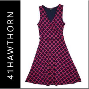 StitchFix 41Hawthorn red/navy dress NWT size small